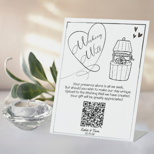 Share the Love Wishing Well QR Code Sign