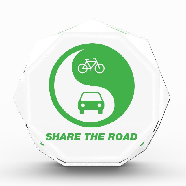 Share the Road Acrylic Award (Front)