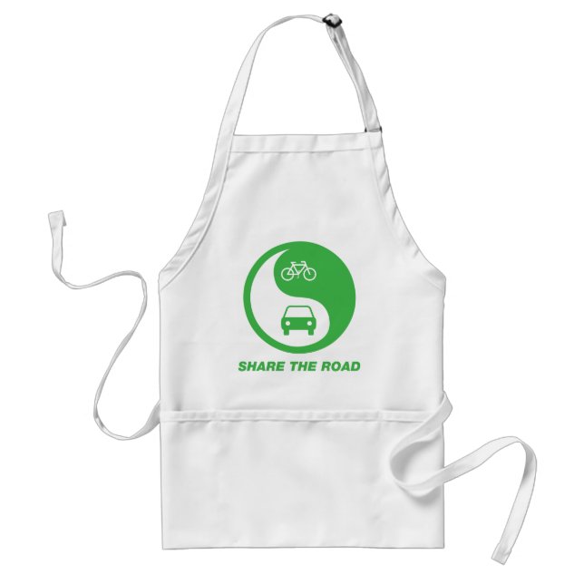Share the Road Adult Apron (Front)