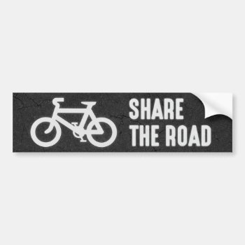 Share The Road Bumper Sticker by redsmurf77 at Zazzle