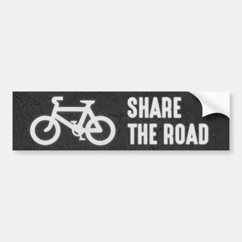 Share The Road Bumper Sticker