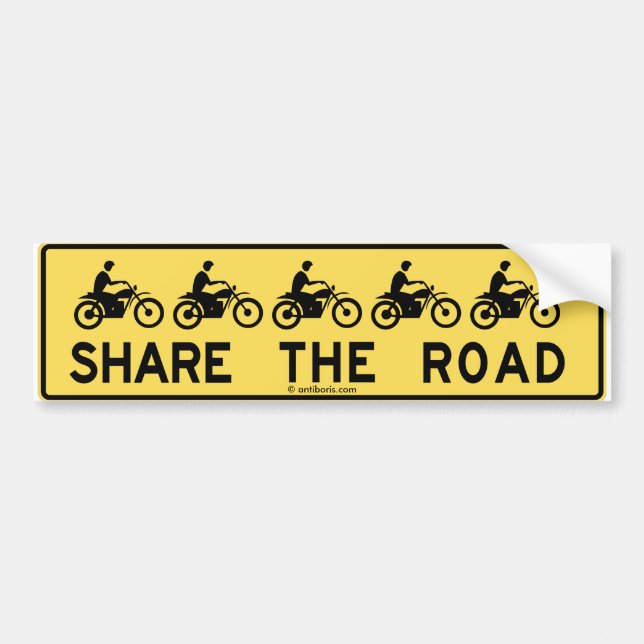 Share the road bumper sticker (Front)