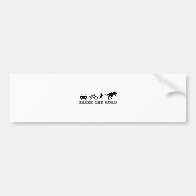 Share The Road Bumper Sticker Zazzle 6037