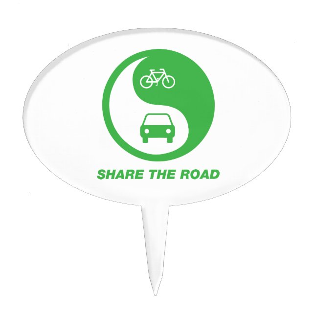 Share the Road Cake Topper (Front)