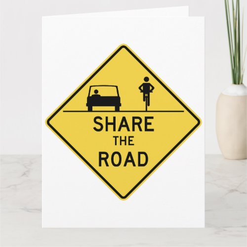 Share the road card