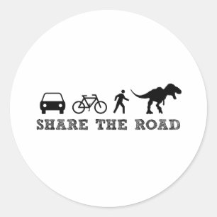 Share the Road Classic Round Sticker