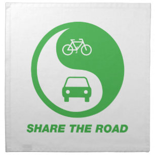 Share the Road Cloth Napkin