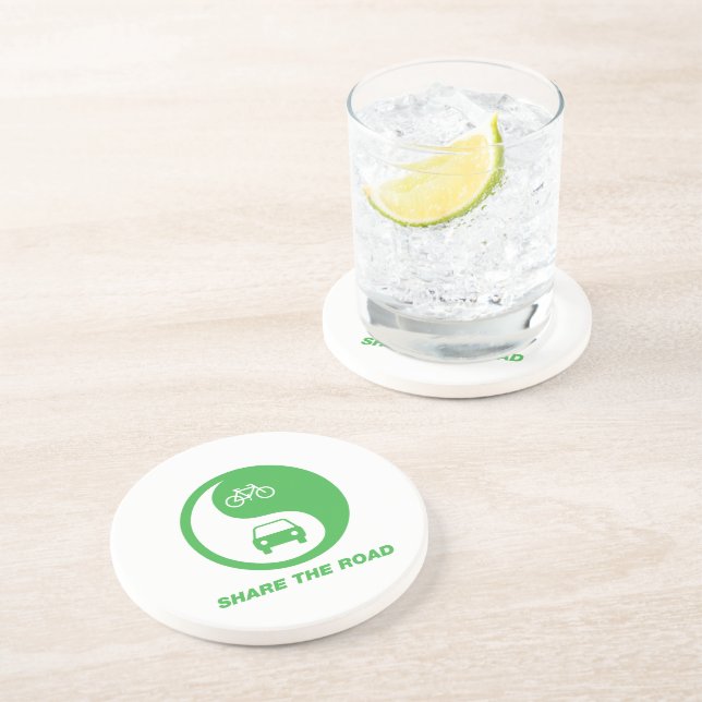 Share the Road Drink Coaster (Side)