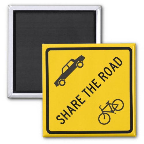 Share the Road Highway Sign Magnet