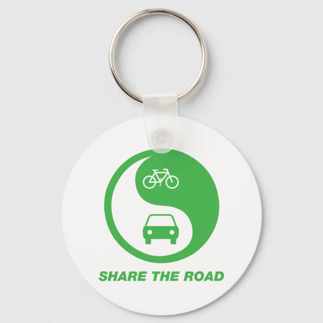Share the Road Keychain (Front)
