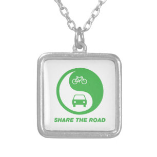 Share the Road Silver Plated Necklace