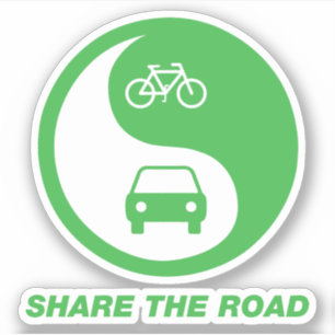Share the Road Sticker