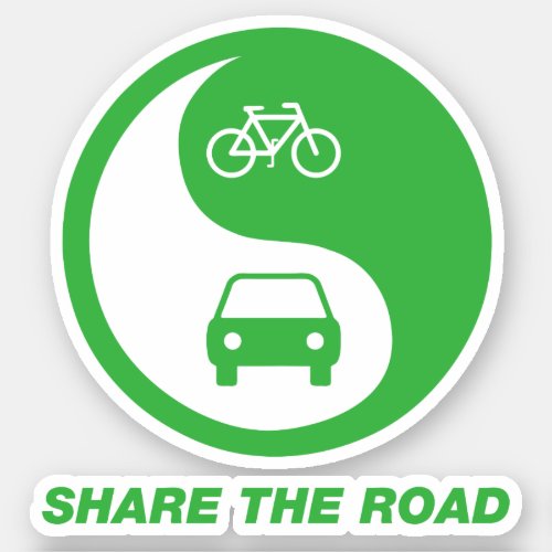 Share the Road Sticker