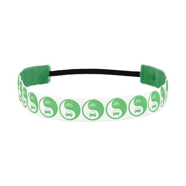 Share the Road Yin Yang Athletic Headband (Front)