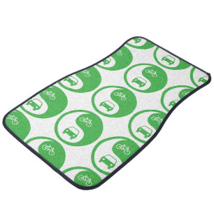Share the Road Yin Yang Car Floor Mat