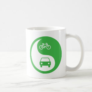 Share the Road Yin Yang Coffee Mug