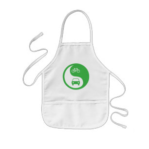 Share the Road Yin Yang Kids' Apron