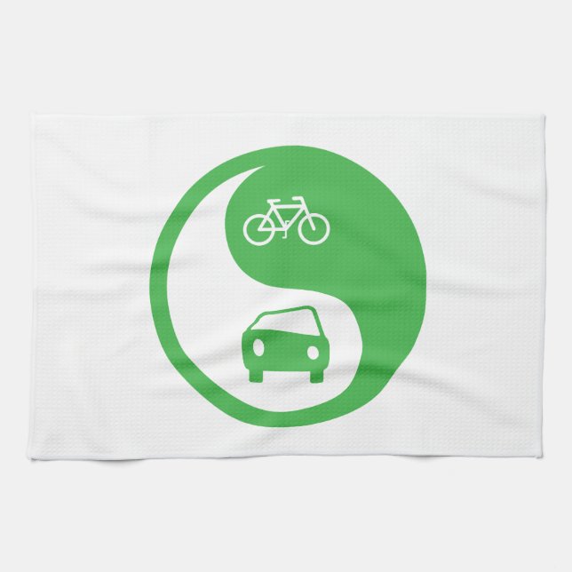 Share the Road Yin Yang Kitchen Towel (Horizontal)