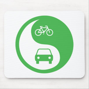 Share the Road Yin Yang Mouse Pad
