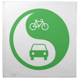 Share the Road Yin Yang Napkin