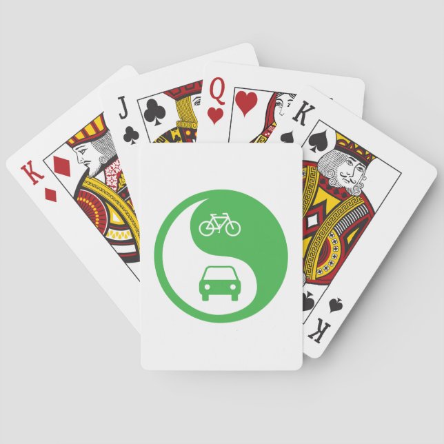 Share the Road Yin Yang Poker Cards (Back)