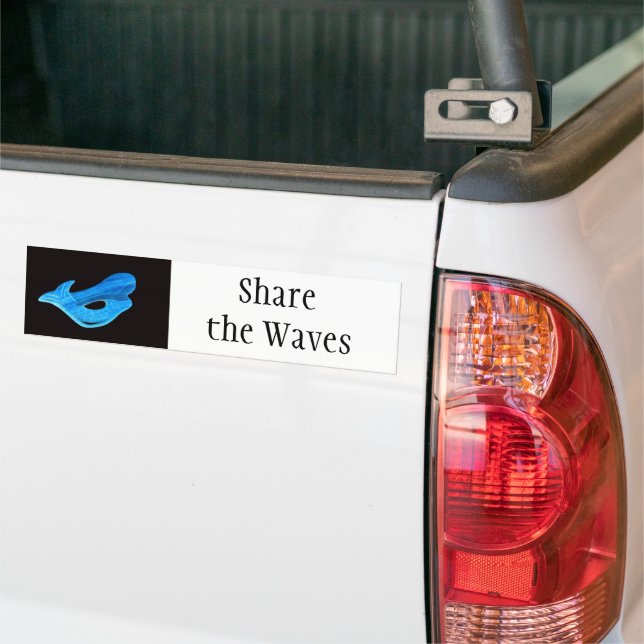 Share the Waves Thunder_Cove Bumper Sticker (On Truck)