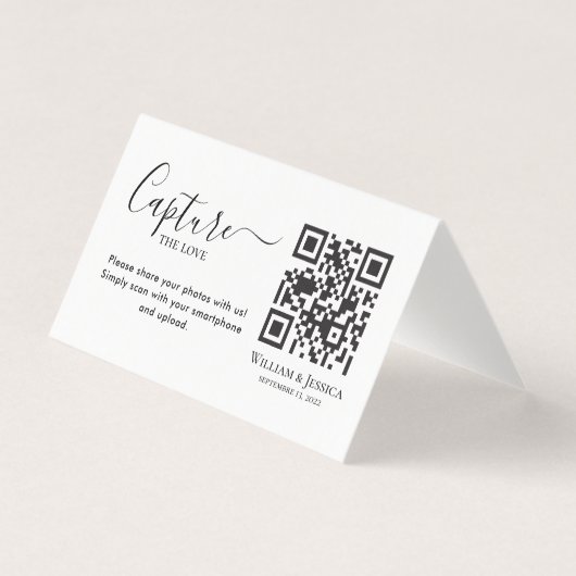 Share Wedding Photos With QR Code (Front)