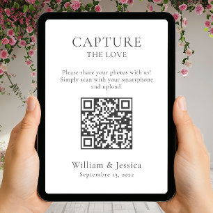 Share Wedding Photos With QR Code Card