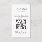 Share Wedding Photos With QR Code Enclosure Card | Zazzle