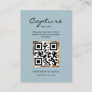 Share Wedding Photos With QR Code Enclosure Card