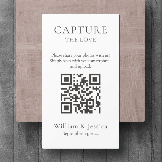 Share Wedding Photos With QR Code Enclosure Card (Creator Uploaded)