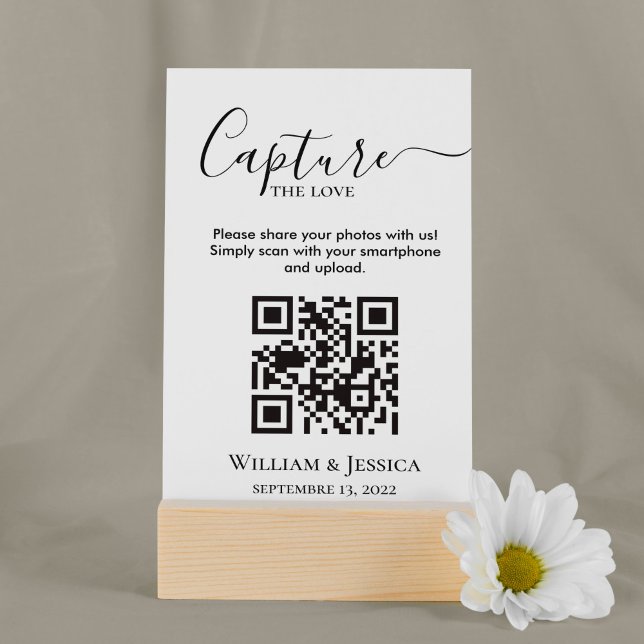 Share Wedding Photos With QR Code Enclosure Card (Creator Uploaded)