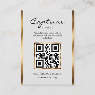 Share Wedding Photos With QR Code Enclosure Card
