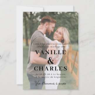 Share Wedding With Photo Invitation
