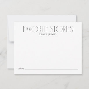 Share Your Favorite Stories  Advice Card