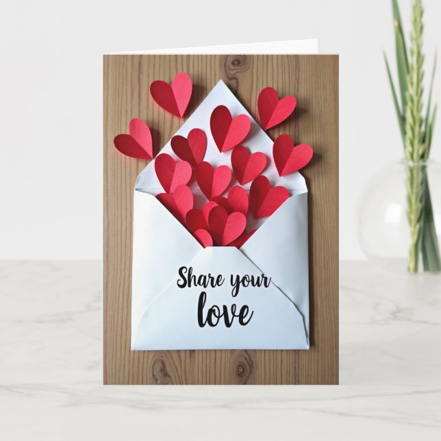 Share Your Love Hearts Card (Front)