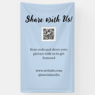 Share your picture scan QR code add website email Banner