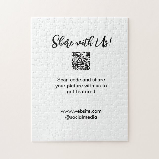 Share your picture scan QR code add website email  Jigsaw Puzzle (Vertical)