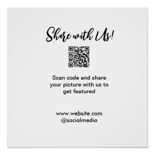 Share your picture scan QR code add website email  Poster