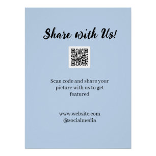 Share your picture scan QR code add website email  Poster
