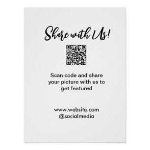 Share your picture scan QR code add website email  Poster