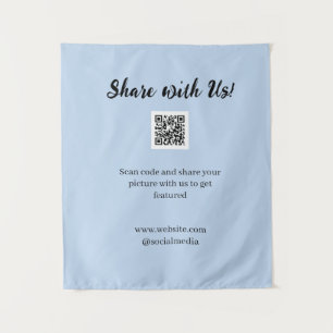 Share your picture scan QR code add website email Tapestry