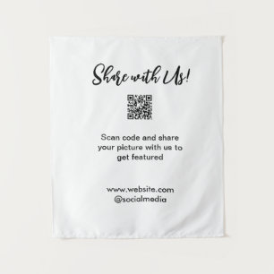 Share your picture scan QR code add website email Tapestry