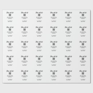 Share your picture scan QR code add website email Wrapping Paper