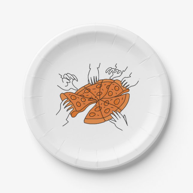 Share your pizza paper plates (Front)