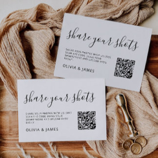 Share Your Shots QR Code Card, Capture The Love