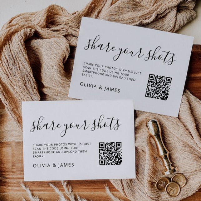 Share Your Shots QR Code Card, Capture The Love (Share Your Shots QR Code Card, Capture The Love)