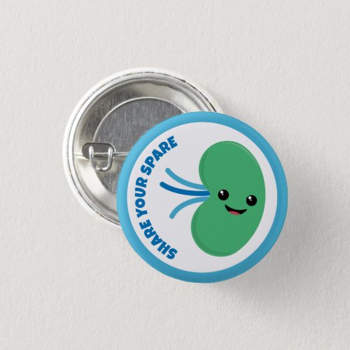 Share your Spare Button Kidney Donation Button
