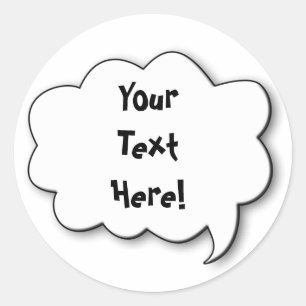 Share Your Thoughts Classic Round Sticker