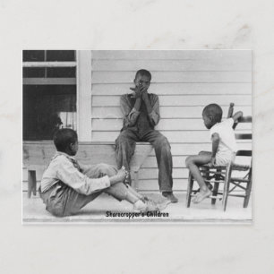 Sharecropper's Children, ca 1935 Postcard